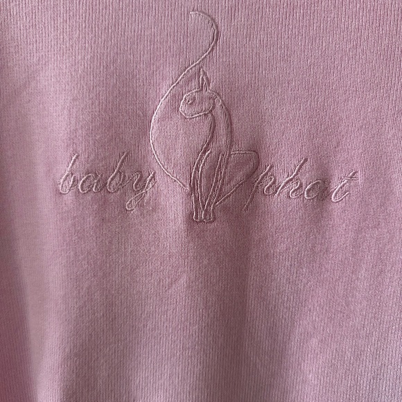 Y2K Cropped Baby Phat Baby-Pink Top with Bell Sleeves - Picture 2 of 3